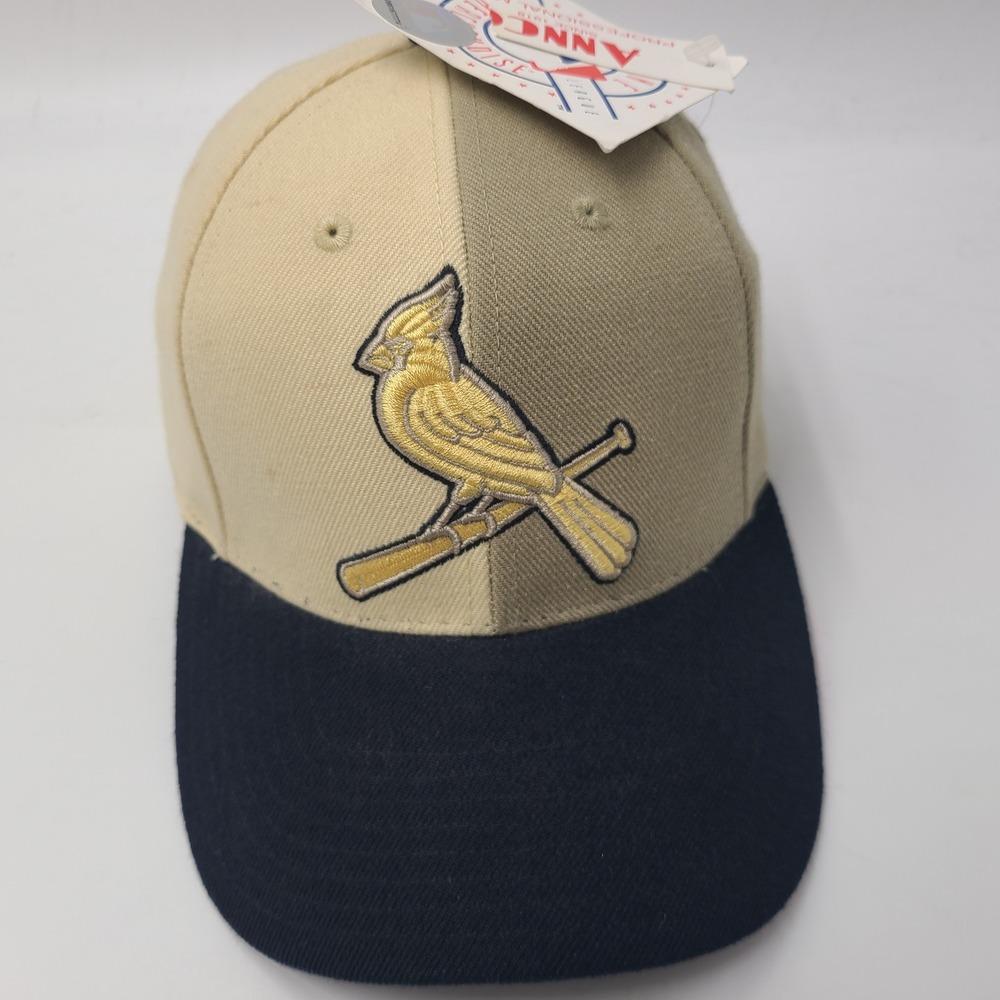 Vintage St Louis Cardinals Hat Adjustable Annco Beige Gold MLB Wool Blend Men